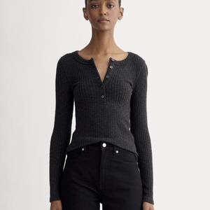 NWT Everlane Cozy Ribbed Henley